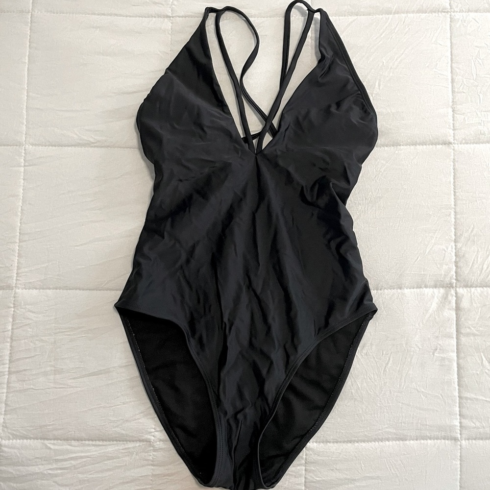 Black One Piece Bathing Suit